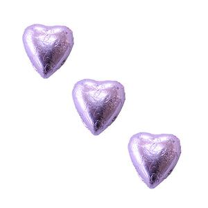 Chocolate Foil Hearts Light Pink