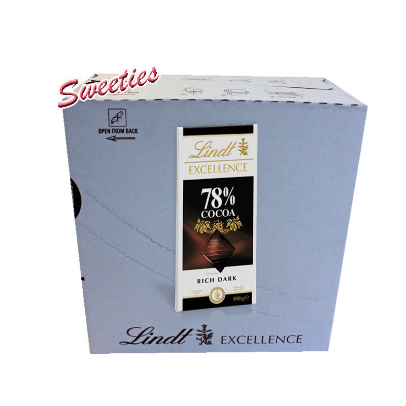
            
                Load image into Gallery viewer, Lindt Excellence 78% Cocoa Rich Dark 100g
            
        