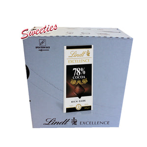 
            
                Load image into Gallery viewer, Lindt Excellence 78% Cocoa Rich Dark 100g
            
        