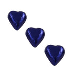 Chocolate Foil Hearts Royal Blue