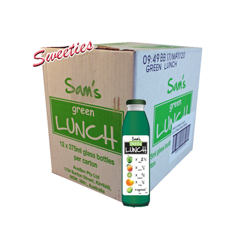Sam's Juice Green Lunch 375ml x 12 (PICK UP ONLY) My Sweeties