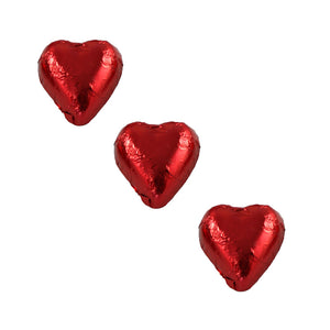 Chocolate Foil Hearts Red